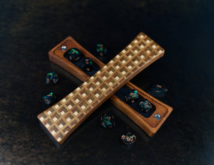 
                  
                    Mahogany Marquetry Dice Box
                  
                