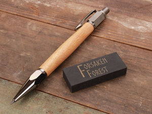 
                  
                    Birch wood 2mm mechanical pencil with black eraser by Forsaken Forest Designs.
                  
                