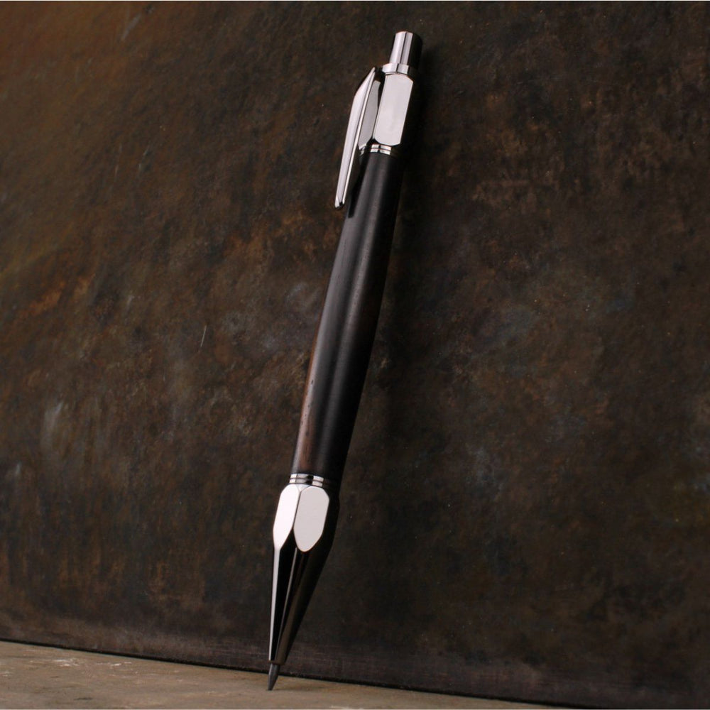 Macassar Ebony wood 2mm mechanical pencil by Forsaken Forest Gaming.