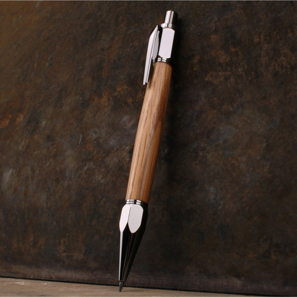 White Oak wood 2mm mechanical pencil by Forsaken Forest Gaming.